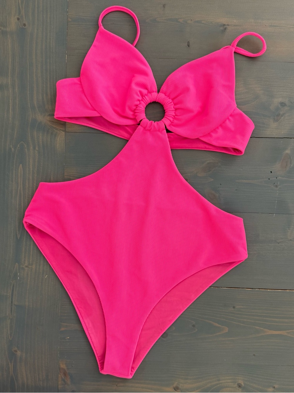 Beach Riot Kristen Hot Pink One Piece Swimsuit